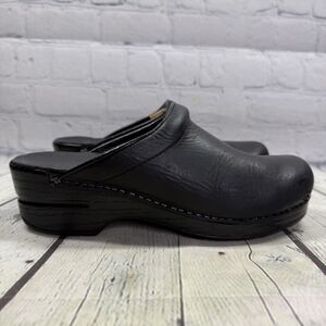 Dansko Sonja Mule Women Size 7.5-8 US 38 EU Black Slip On Clog Nurse Shoes